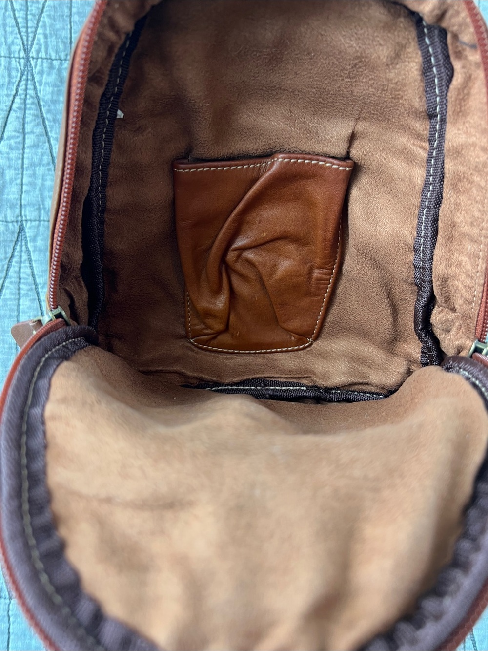 Source Unknown Tan Leather Mini Backpack - Picture 11 of 16